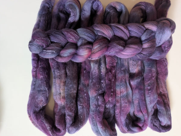 Hand Dyed 80/20 Polwarth/Bamboo 100g