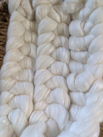 Undyed Merino/Cashmere/Tussah Silk