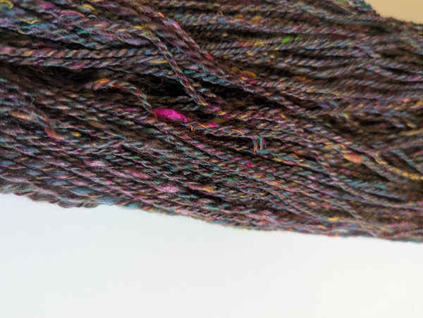 64/12/12/12 Merino/Tussah Silk/Bamboo/Sari Silk 175m  DK 100g