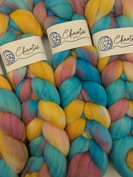 Hand Dyed Polwarth 100g
