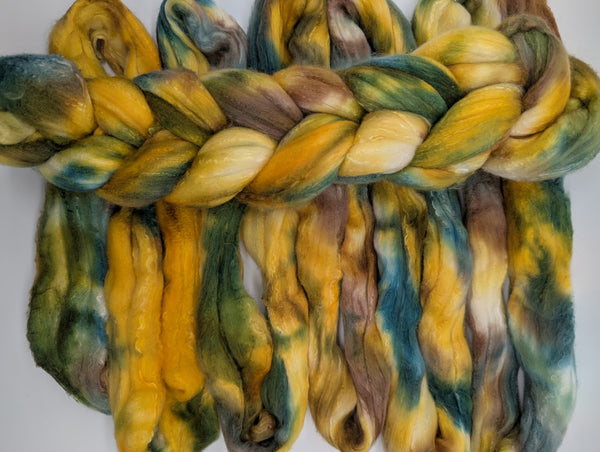 75/25 Rambouillet/Mulberry Silk, Hand Dyed 100g
