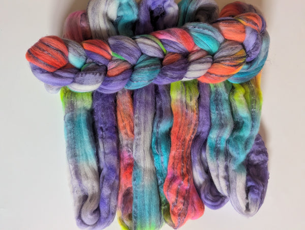 Hand Dyed 80/20 Polwarth/Bamboo 100g