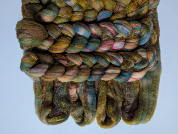 Hand Dyed 80/20 Polwarth/Bamboo 100g