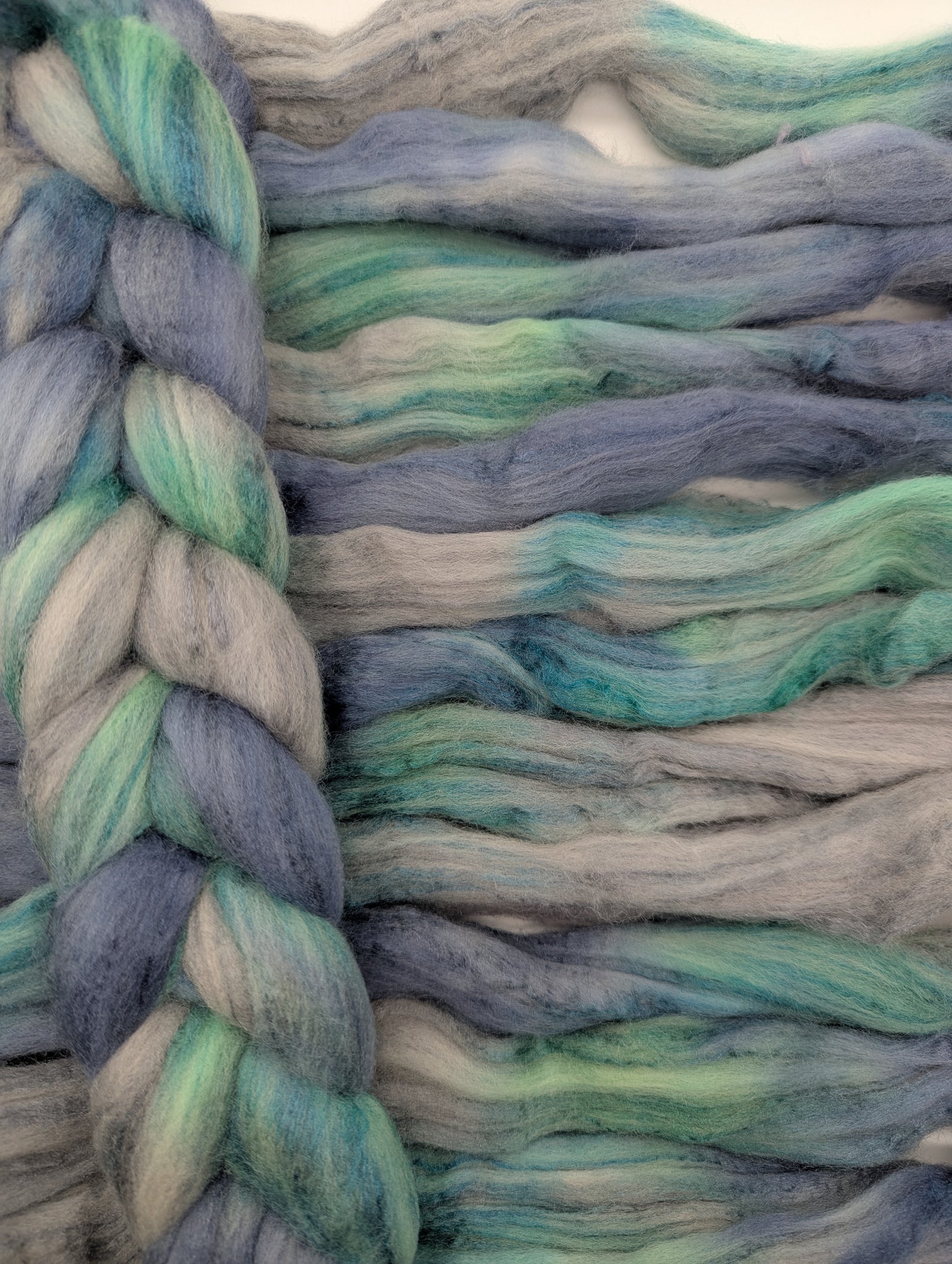 75/25 Hand Dyed Polwarth/Tussah Silk 100g