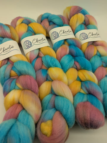 Hand Dyed Polwarth 100g