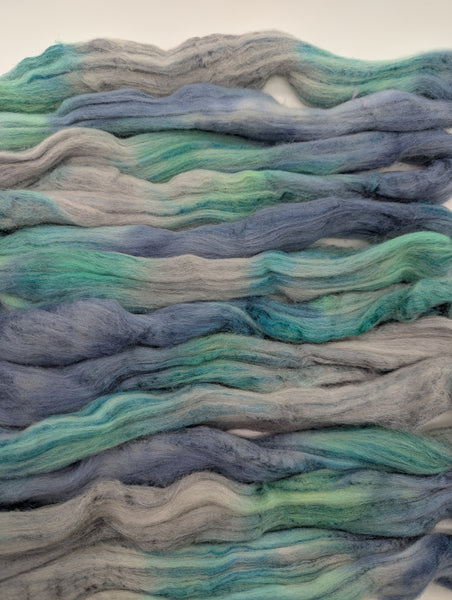75/25 Hand Dyed Polwarth/Tussah Silk 100g
