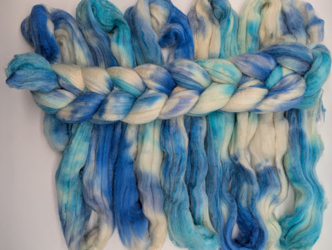 75/12.5/12.5 Polwarth/Camel/Mulberry Silk 100g Hand Dyed