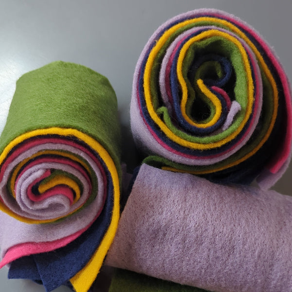Pre Felt - 5 pieces, assorted colours