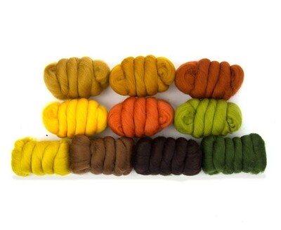 Autumn Colour Pack - 23m Merino - 10 Colours - 250g