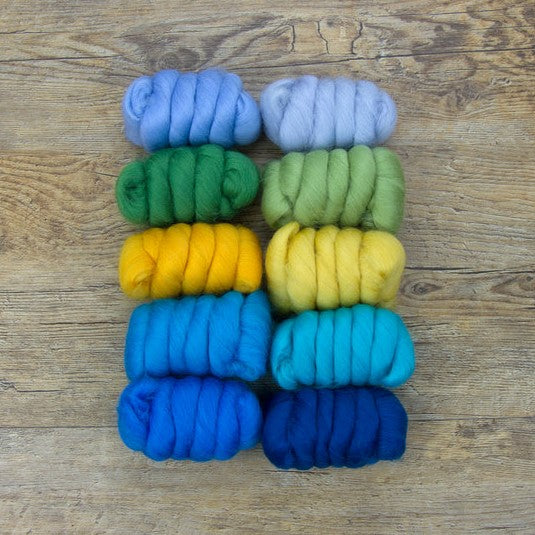 Summer Holiday Colour Pack - 23m Merino - 10 Colours - 250g