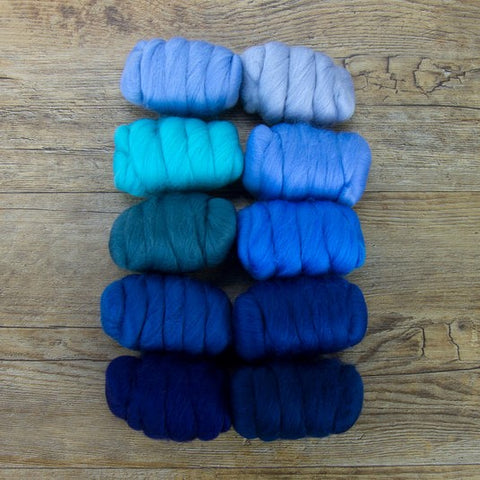 Woolly Waves Colour Pack - 23m Merino - 10 Colours - 250g