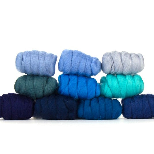 Woolly Waves Colour Pack - 23m Merino - 10 Colours - 250g